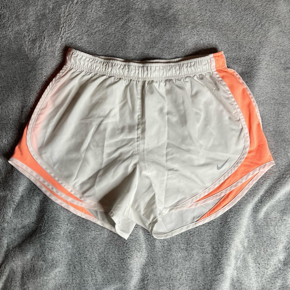 Nike White Dri-FIT Athletic Shorts